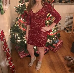 Red Lace Dress